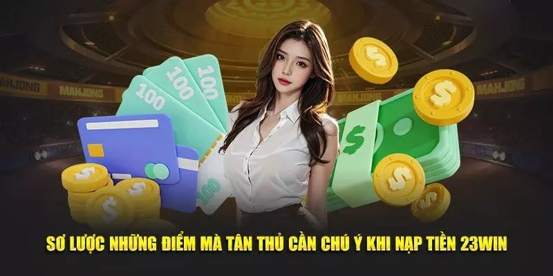 Lưu ý quan trọng khi thực hiện nạp tiền tại 23WIN